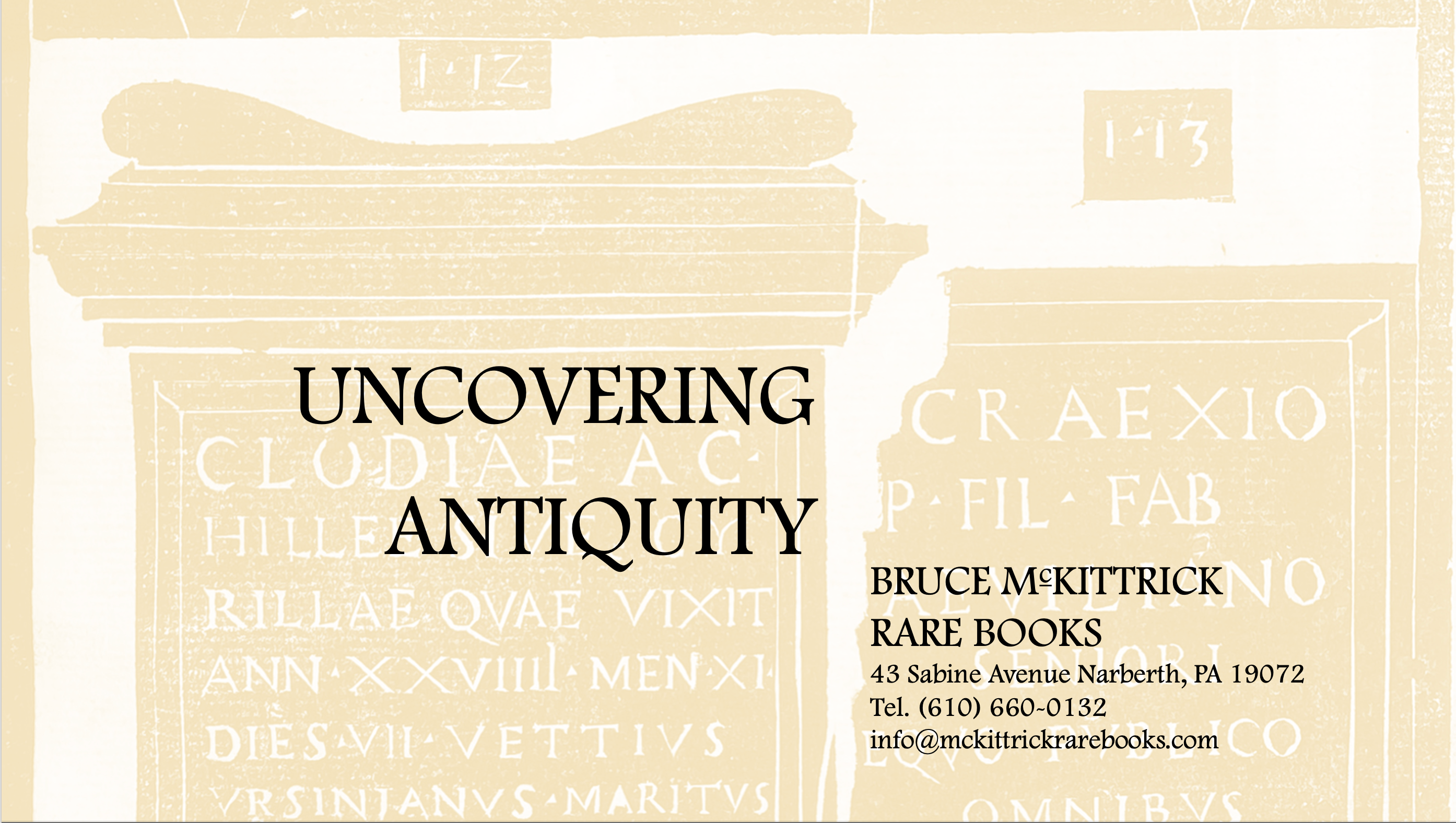 Uncovering Antiquity