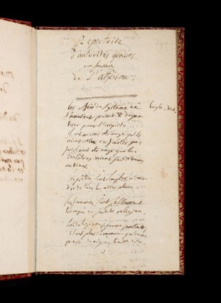 Item #06388 Repertoire d’autorités graves en faveur de l’athèisme. Pierre-Sylvain...