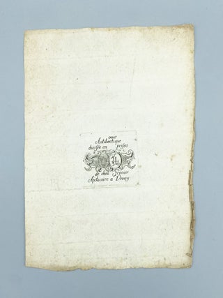 Armorial label for a dispensary jar or bottle.