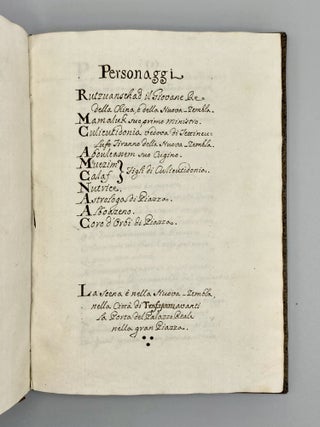 Rvtzvanschad Il Giovane…Arcisopratragichissima Tragedia… Da Catuffio Panchianio Bubulco Arcade.