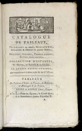 Catalogue Raisonné Du Cabinet.