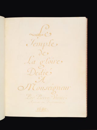 Le Temple de La gloire Dedié A Monseigneur.