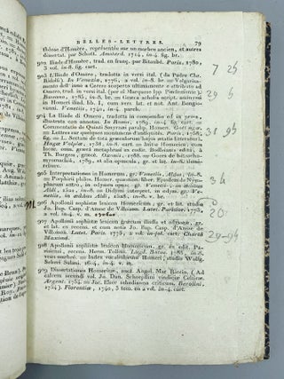 Catalogue Des Livres.