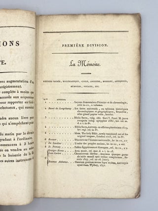 Item #10034 Catalogue D’Une Belle Collection De Livres. avocat Arbeltier