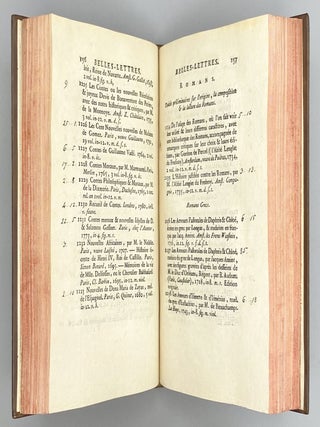 Item #10185 Catalogue Des Livres. Louis Marie Augustin Aumont, duc d'
