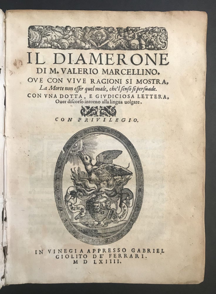 Item #10507 Il Diamerone. Valerio Marcellino.
