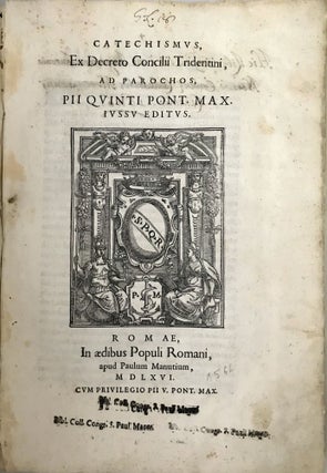 Item #10632 Catechismus, Ex Decreto Concilii Tridentini, Ad Parochos. Catechismus Romanus