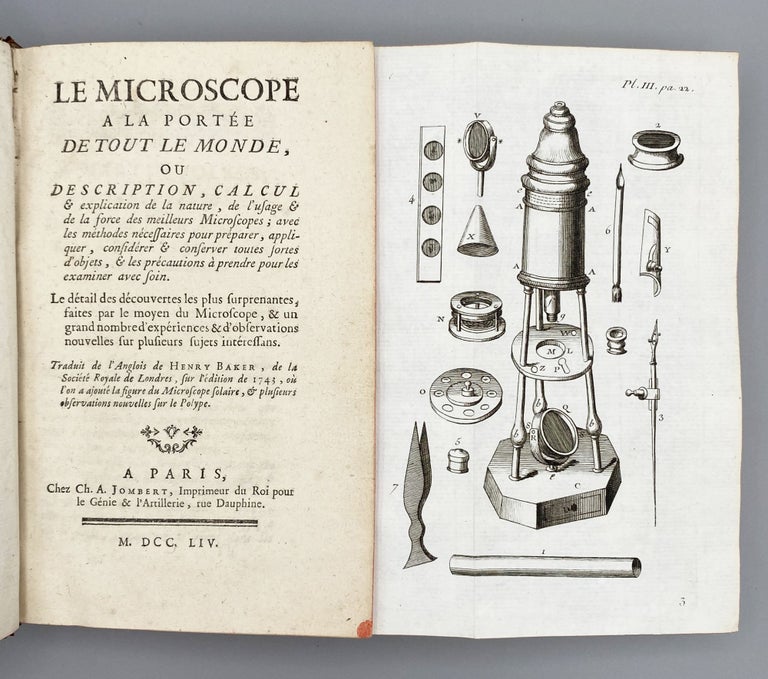Item #10778 Le Microscope A La Portée De Tout Le Monde. Henry Baker.
