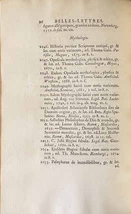 Catalogue Des Livres.