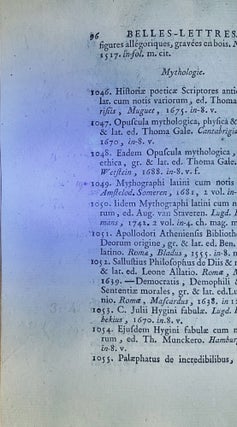 Catalogue Des Livres.