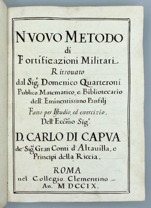 Nuovo Metodo di Fortificazioni Militari.