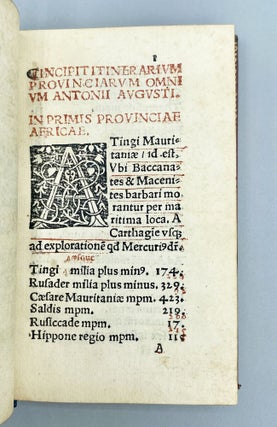 Itinerarivm prouinciarum omniu[m] Antonini Augusti.