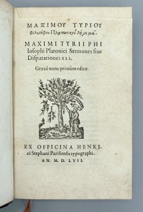 Item #11282 [Greek title:] Sermones siue Disputationes XLI. Maximus Tyrius