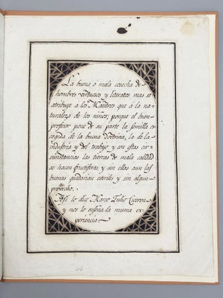Muestras que escribió para la instruccion de Da. Teresa St Marcq y Jordá.