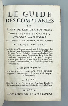 Item #11568 Le Guide Des Comptables. Pierre Bernard d’ Hénouville