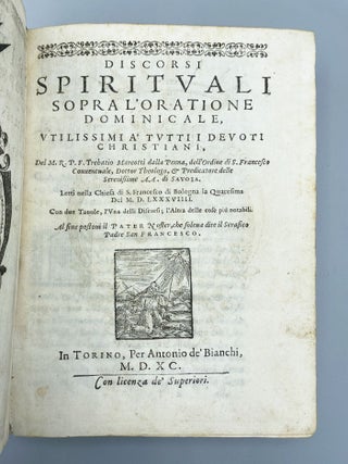 Discorsi Spiritvali Sopra L’Oratione Dominicale.