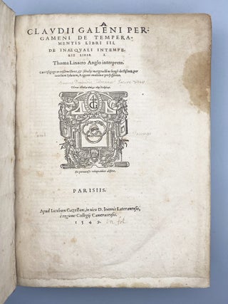 Typvs Et Forma Brevis Totivs Artis Hippocraticae, In Svmma Rervm Capita Contracta.