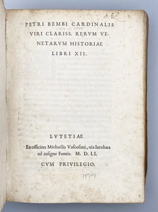 Rervm Venetarvm Historiae Libri XII.