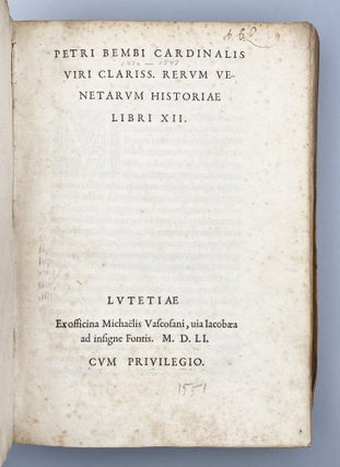 Rervm Venetarvm Historiae Libri XII.