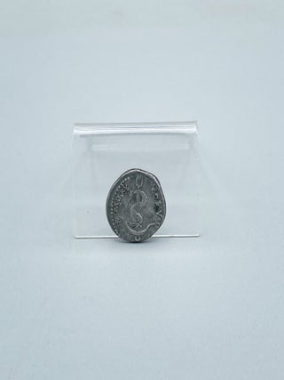 Item #12299 Silver denarius (diameter c. 188 mm.) with a portrait of the Emperor Titus enclosed...