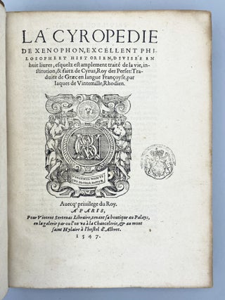 Le premier liure de La Premier Decade…des histoires depuis la ville fondée, traduit de Latin en Francois.