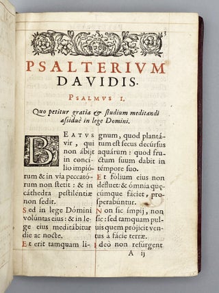 Psalterivm Davidis.