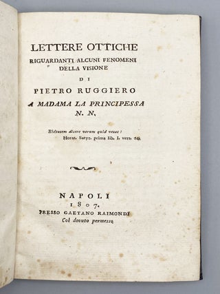 Lettere Ottiche Riguardanti Alcuni Fenomeni Della Visione A Madama La Principessa N.N.