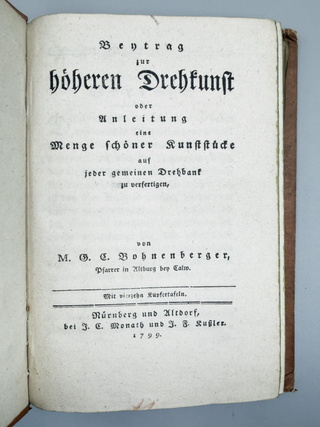 Beytrag zur höheren Drehkunst
