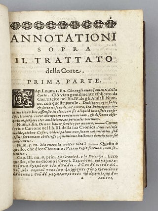 Trattato Della Corte Del Signor Di Refuge. Tradotto di Francese in questo nostro Volgare Da D. Girolamo Canini d’Anghiari.