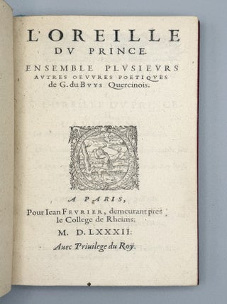 Item #12561 L&rsquo;Oreille Dv Prince. Guillaume Du Buys