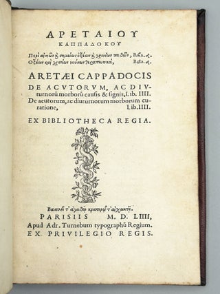 Item #12578 De Acvtorvm, Ac Divturnoru[m] morboru[m] causis & signis, Lib. IIII....