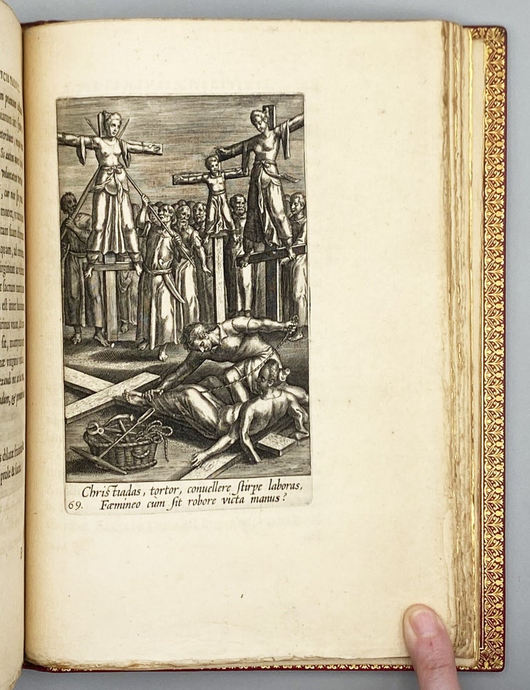 Item #12581 Sacrvm Sanctvarivm Crvcis Et Patientiae Crvcifixorvm Et Crvciferorvm, Emblematicis Imaginibus Laborantivm Et &AElig;grotantivm Ornatvm. Pedro. S. J Bivero.